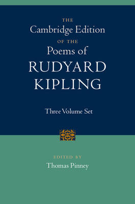 The Cambridge Edition of the Poems of Rudyard Kipling 3 Volume Hardback Set book