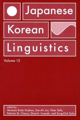 Japanese/Korean Linguistics v. 13 by Mutsuko Endo Hudson