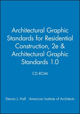 Architectural Graphic Standards for Residential Construction, 2e & Architectural Graphic Standards 1.0 CD-ROM book