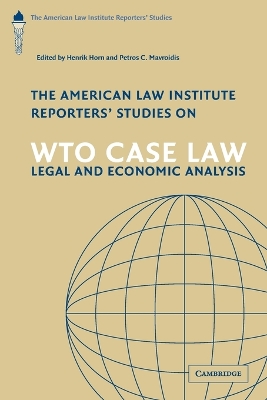American Law Institute Reporters' Studies on WTO Case Law book