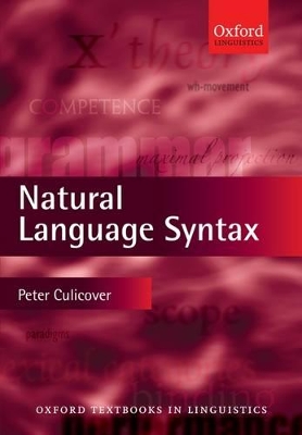 Natural Language Syntax by Peter W. Culicover