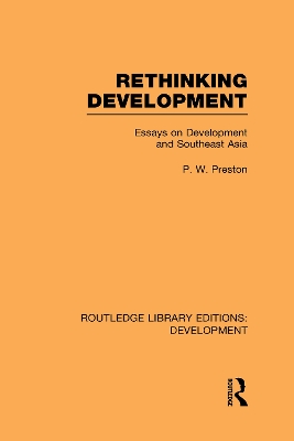 Rethinking Development by Peter Preston