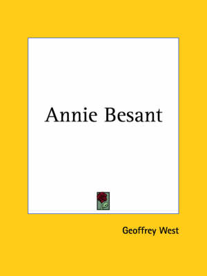 Annie Besant (1928) by Geoffrey West