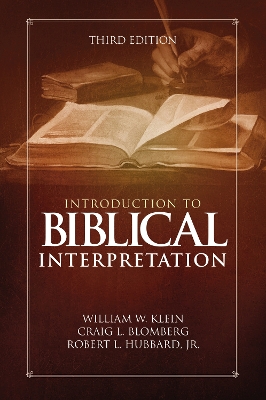 Introduction to Biblical Interpretation book