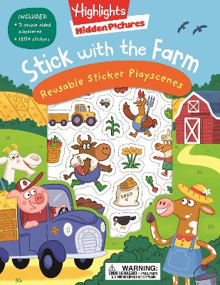 Stick with the Farm Hidden Pictures Reusable Sticker Playscenes book