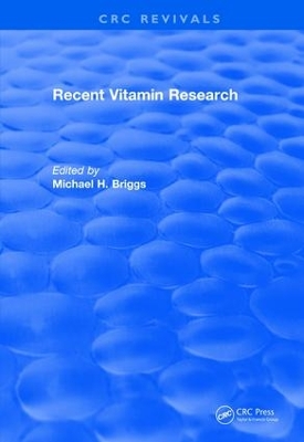 Recent Vitamin Research (1984) book