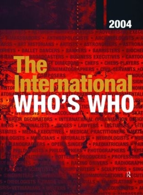 International Who's Who 2004 book