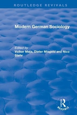 Modern German Sociology book