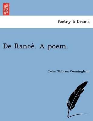 de Rance . a Poem. book