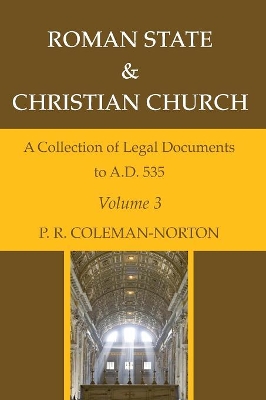 Roman State & Christian Church Volume 3 book