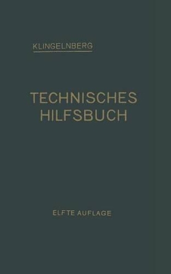 Klingelnberg Technisches Hilfsbuch by Ernst Preger