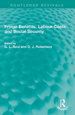 Fringe Benefits, Labour Costs and Social Security book