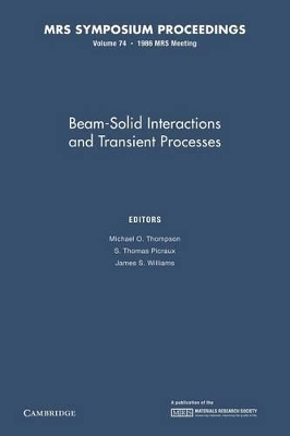 Beam-Solid Interactions and Transient Processes: Volume 74 book