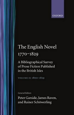 English Novel 1770-1829: Volume II, 1800-1829 book