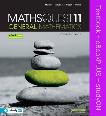 MathsQuest 11 General Mathematics: VCE Units 1 and 2 & eBookPLUS + StudyOn VCE book