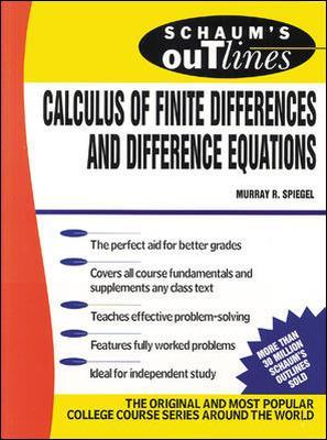 Schaum's Outline of Calculus of Finite Differences and Difference Equations book