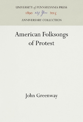 American Folksongs of Protest book