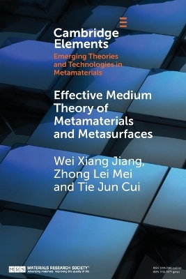 Effective Medium Theory of Metamaterials and Metasurfaces book