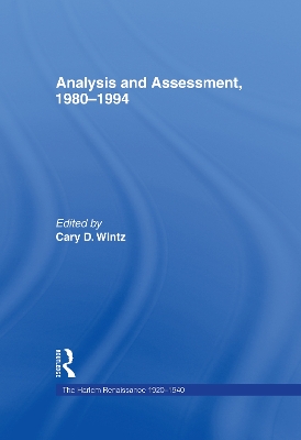 Analysis and Assessment, 1980-1994 book