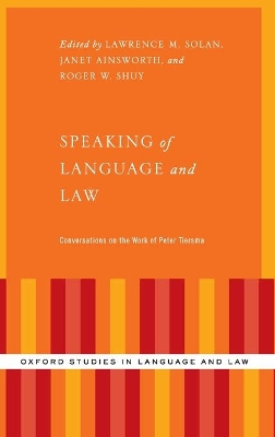 Speaking of Language and Law book