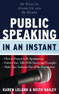 Public Speaking in an Instant book
