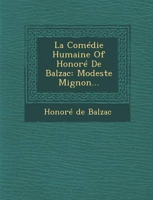 La Comedie Humaine of Honore de Balzac book