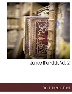 Janice Meridith, Vol. 2 book