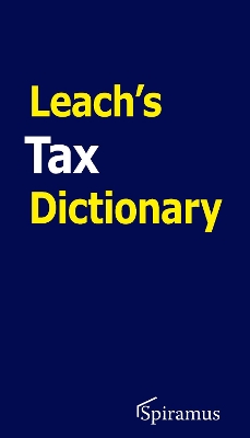 Leach's Tax Dictionary book