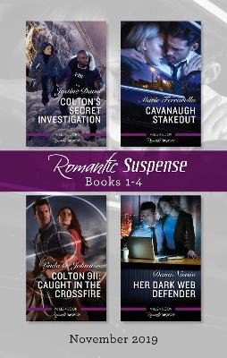Romantic Suspense Box Set 1-4/Colton's Secret Investigation/Cavanaugh Stakeout/Colton 911: Caught in the Crossfire/Her Dark Web Defender by Linda O. Johnston