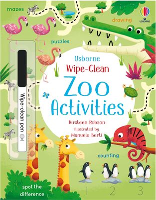 Wipe-Clean Zoo Activities by Kirsteen Robson