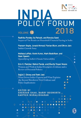 India Policy Forum 2018: Volume 15 book