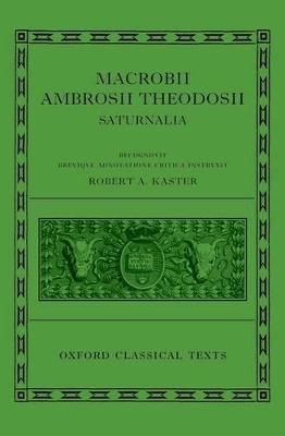 Macrobii Ambrosii Theodosii Saturnalia book