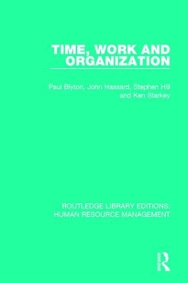 Time, Work and Organization book