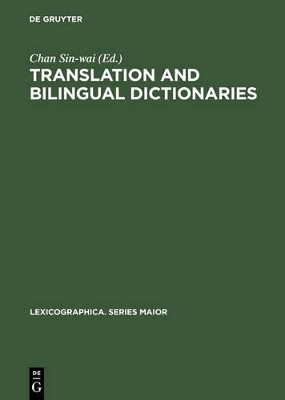 Translation and Bilingual Dictionaries book