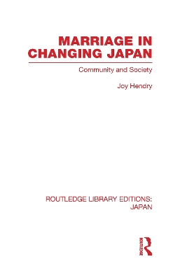 Marriage in Changing Japan book