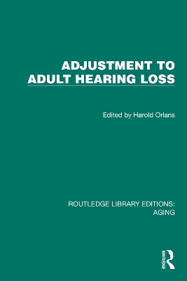 Adjustment to Adult Hearing Loss book