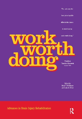 Work Worth Doing book