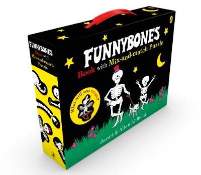 Funnybones book with mix-and-match puzzle book