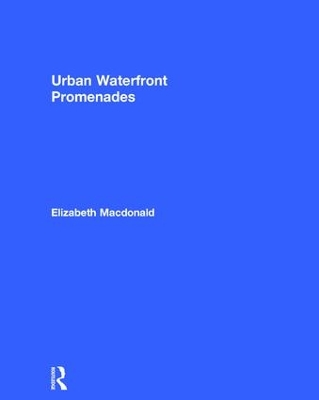 Urban Waterfront Promenades book