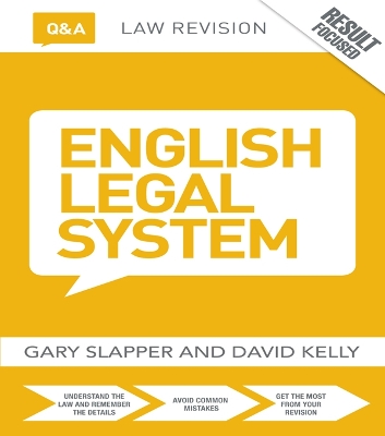Q&A English Legal System by Gary Slapper