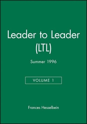 Leader Leader V1 96 Rnal Sponsored by the Peter F. Drucker Foundation for Nonprofit Management) book