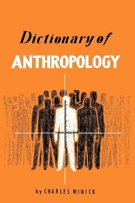 Dictionary of Anthropology book