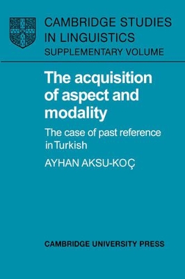 Acquisition of Aspect and Modality book