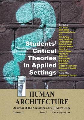 Students' Critical Theories in Applied Settings by Mohammad H Tamdgidi