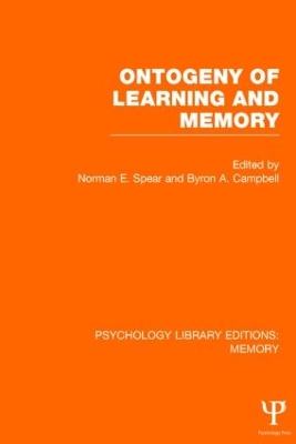 Ontogeny of Learning and Memory book