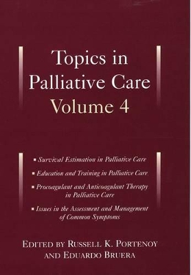 Topics in Palliative Care, Volume 4 book