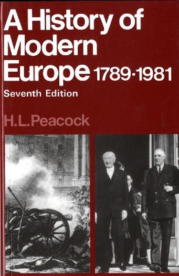 Hist Modern Europe 1789-1981 book