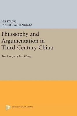 Philosophy and Argumentation in Third-Century China book