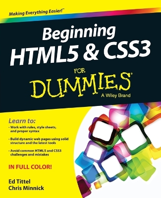 Beginning Html5 & Css3 for Dummies by Ed Tittel