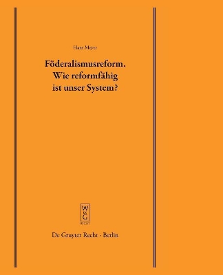 Föderalismusreform: Wie reformfähig ist unser System? book